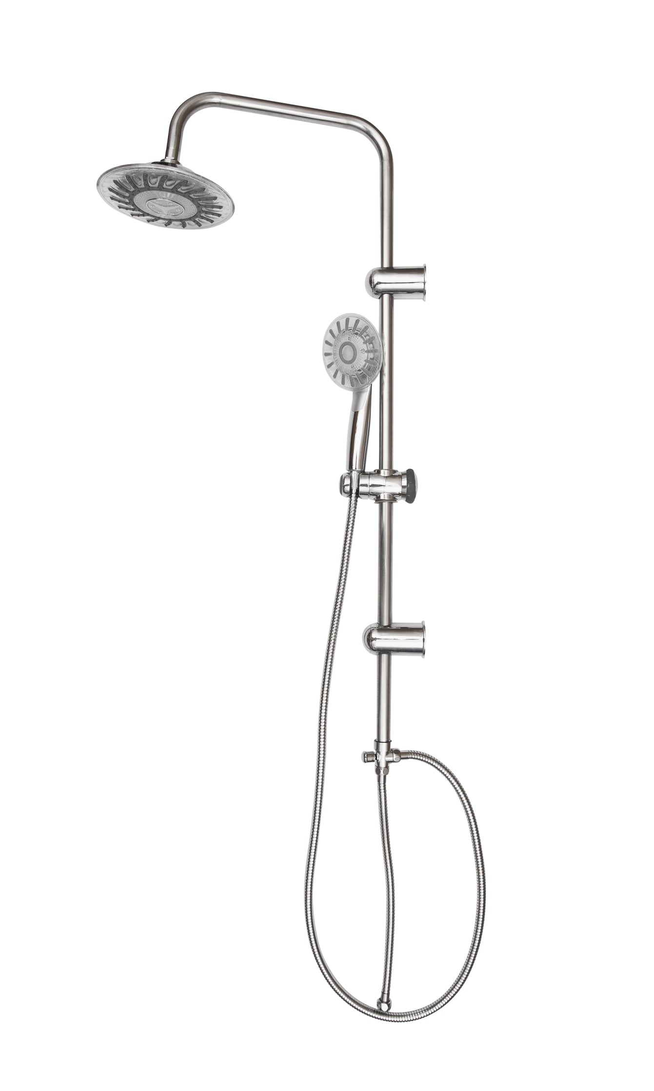 All Metal Dual Shower Head Combo with Hand Held and Rain Shower Head